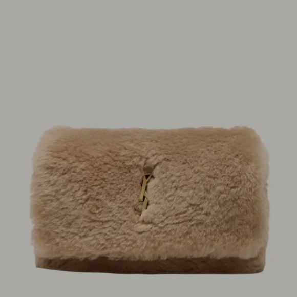 Kate Small YSL Crossbody Bag in Shearling - Picture 3 of 11